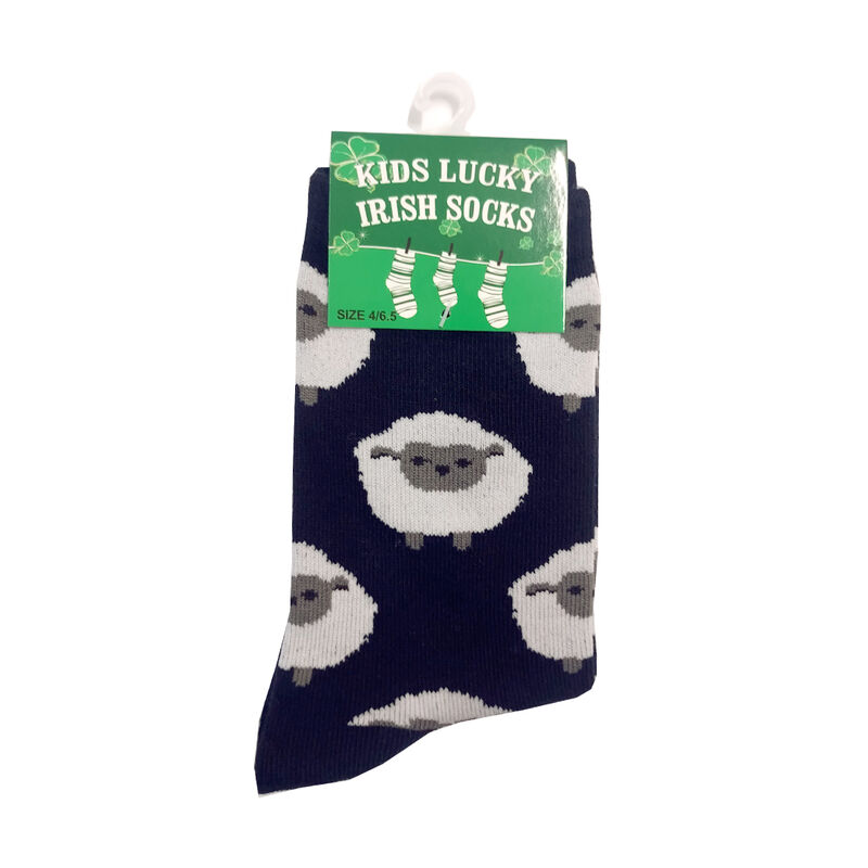 All Over Sheep Kids Socks- Navy Blue